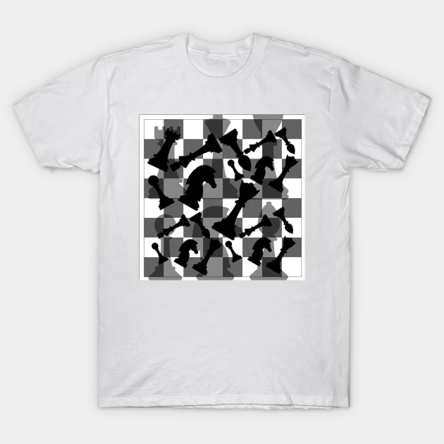 Chess Pieces T-Shirt by JonHerrera